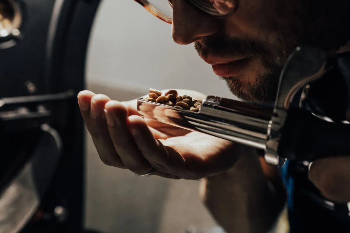 proces wypalania kawy